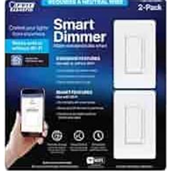 Feit Electric Smart Dimmers, 3-Pack, Model SDW700-3-WH