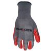 Image 1 : Hand Crew Foam Latex Coated Gloves, Size Large, Red/Black