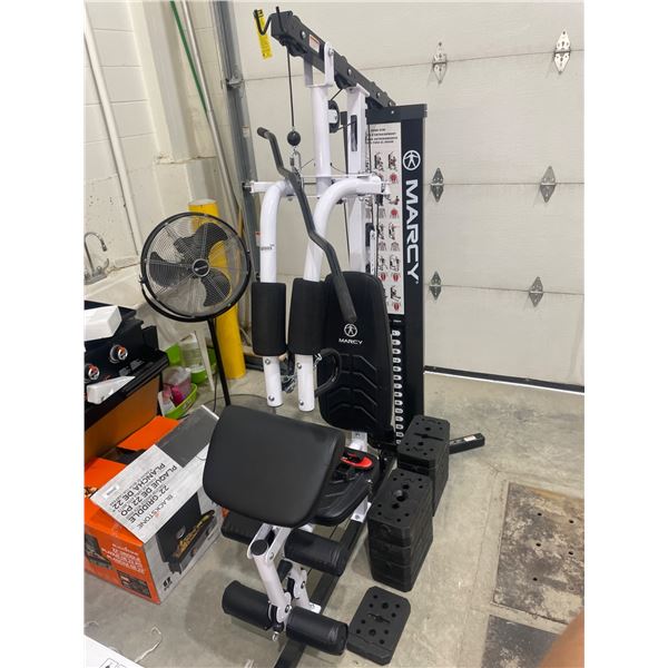 Marcy Multifunctional Home Gym with Weight Stack and Attachments