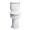 Image 1 : Water Ridge Two-Piece Toilet, White