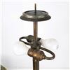 Image 5 : Vintage ornate floral leaded lamp. 16" in diameter. Handel or Unique