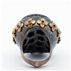 Image 4 : Large Gothic ring with millefiori center