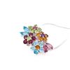 Image 5 : 18KWG Multigem “Bouquet?? Floral Cluster Pendant