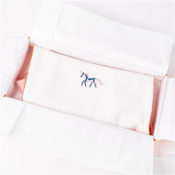 Hermes Pink Baby Bib New in Box