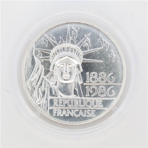 1986 100 Franc Republique Francaise Coin