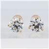 Image 1 : 18KYG 3.00ctw 3-Prong Lab Grown Diamond Stud Earrings