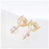 Image 5 : 18KYG 3.00ctw 3-Prong Lab Grown Diamond Stud Earrings