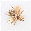 Image 3 : Estate Vintage 14KY/WG Bug Brooch, 3.0 grams