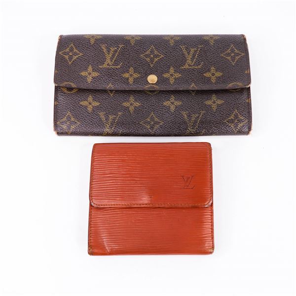 LOUIS VUITTON Monogram/Epi Wallet Set of 2