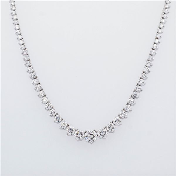 14KWG 7.00ctw Lab Grown Diamond Tennis Necklace