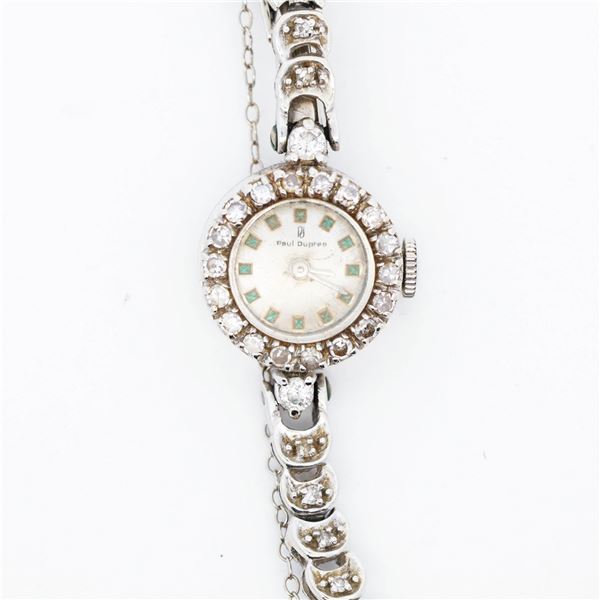 14KWG Paul Dupree Watch Marked 14K , 15.3 grams