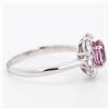 Image 4 : Pt950 1.20ct Spinel & 0.82ctw Diamond Cluster Ring, 6.75 w/Report
