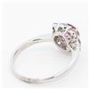 Image 5 : Pt950 1.20ct Spinel & 0.82ctw Diamond Cluster Ring, 6.75 w/Report