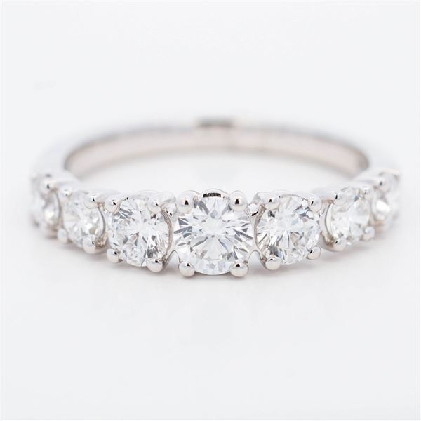 10KWG 1.25ctw Half Eternity Lab Diamond Band, 7