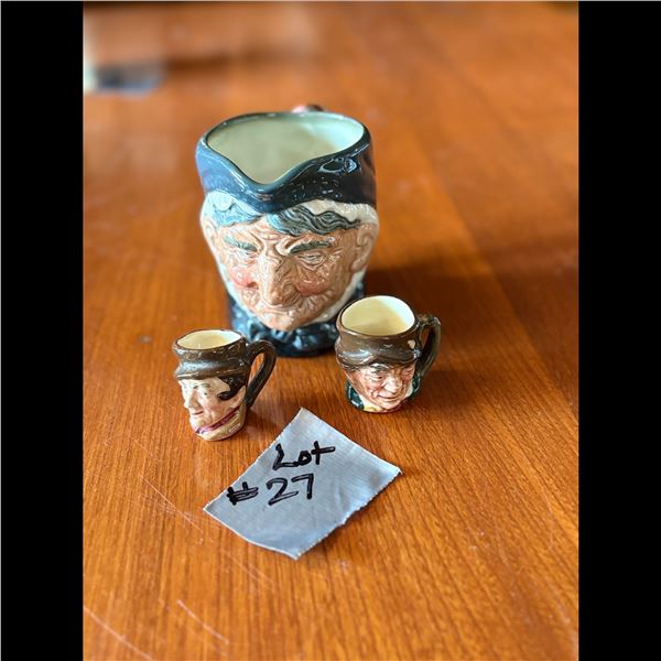 ROYAL DOULTON - LOT OF 3 TOBY MUGS
