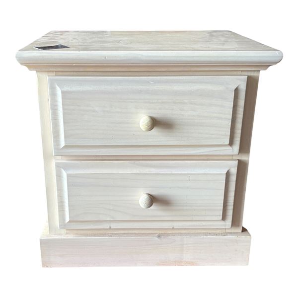 BIRCH 2 DRAWER END TABLE