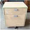 Image 1 : BIRCH 2 DRAWER CABINET ON WHEELS