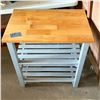 Image 1 : BUTCHER BLOCK SMALL TABLE / STAND