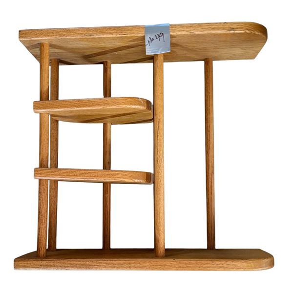 CONTEMPORARY OAK SPICE SHELF