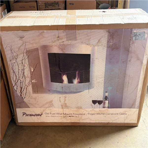 PARAMOUNT - NEW GEL FUEL WALL MOUNT FIREPLACE