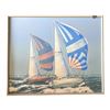 Image 1 : ARTWORK - FRAMED SAILBOAT PAINTING