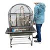 Image 1 : LARGE METAL BIRD CAGE ON WHEELS