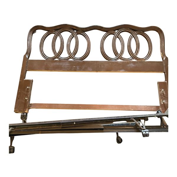 VINTAGE BED FRAME WITH HEADBOARD