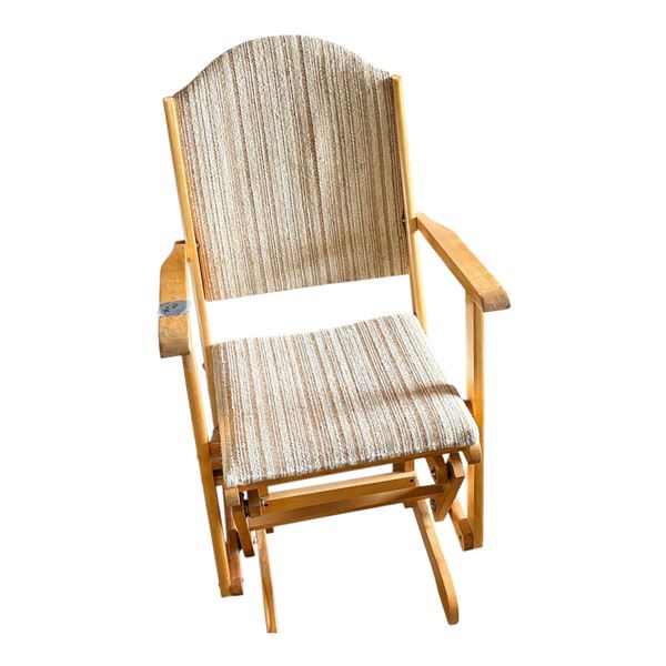 WOOD GLIDER CHAIR