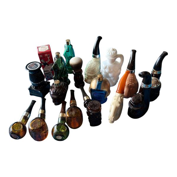 AVON - LOT OF PIPE DECANTERS