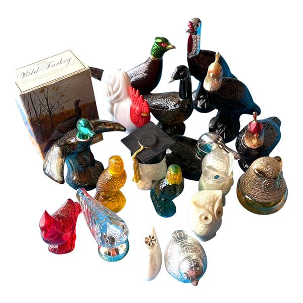 AVON - LOT OF BIRD DECANTERS