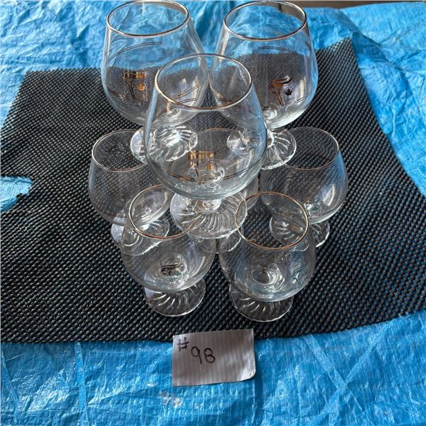 1988 CANADA OLYMPIC GAMES - LOT OF BRANDY GLASSES