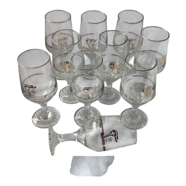 1988 CANADA OLYMPIC GAMES - LOT OF FOOTED TUMBLERS