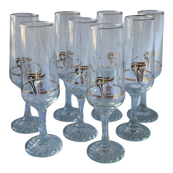 1988 CANADA OLYMPIC GAMES - LOT OF CHAMPAGNE FLUTES