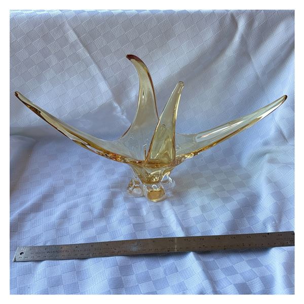 CHALET CANADA ART GLASS - AMBER