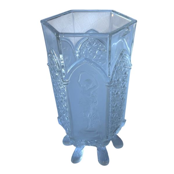 GILLINDER & SONS - FOOTED CELERY VASE