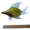 Image 1 : GLASS ART - HAND BLOWN GREEN FISH