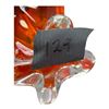 Image 2 : CHALET CANADA GLASS ART - ORANGE DISH B