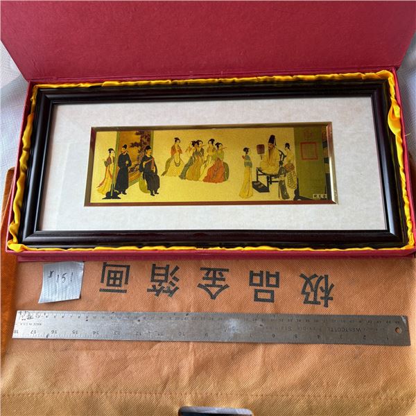 COLLECTOR FRAMED WALL HANGING - ORIENTAL THEME