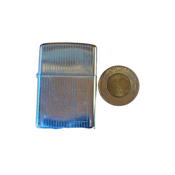 SILVER MONOGRAM LIGHTER