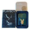 Image 2 : ZIPPO - PLAYBOY SYMBOL IN GOLD WITH BOX AND TIN
