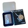 Image 2 : ZIPPO - PLAYBOY SYMBOL IN SILVER WITH BOX AND TIN