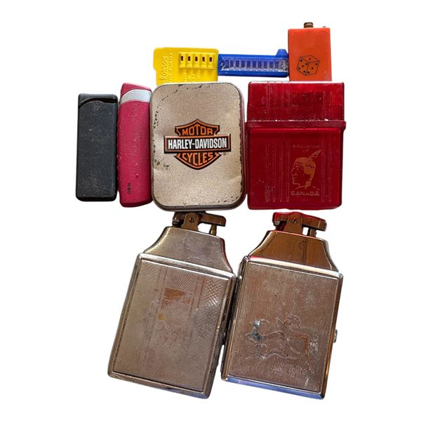 LOT OF LIGHTERS AND FLINTS