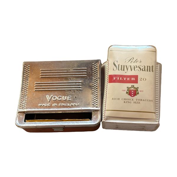 VOGUE CIGARETTE BOX AND VINYL CIGARETTE PKG COVER
