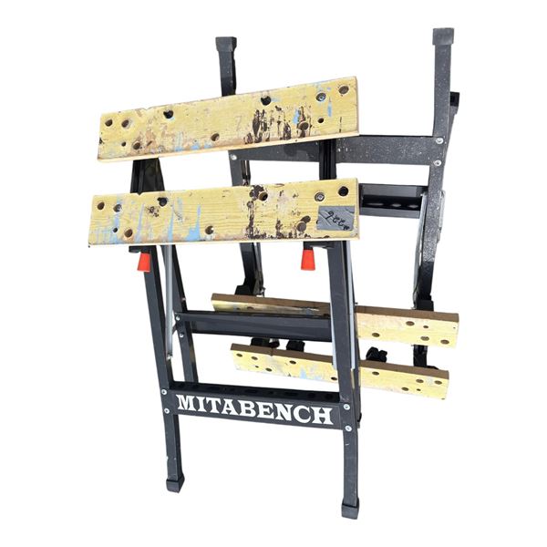 LOT A OF COLLAPSIBLE WORK BENCHES