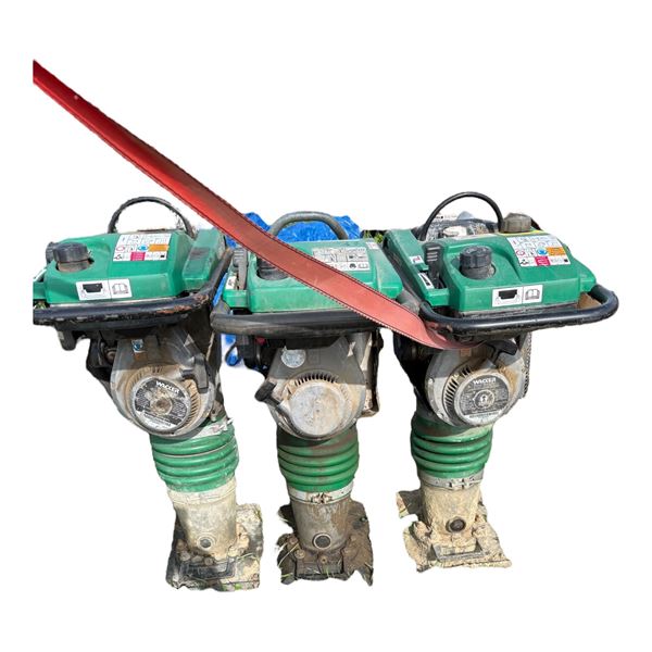 LOT OF 3 WACKER BS600 GAS TAMPERS