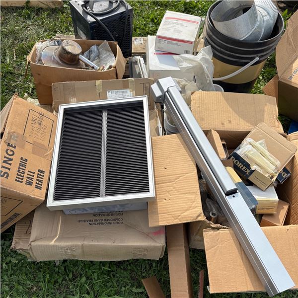 PALLET OF BOXED HEATING MATERIALS AND SUPPLIES NEW