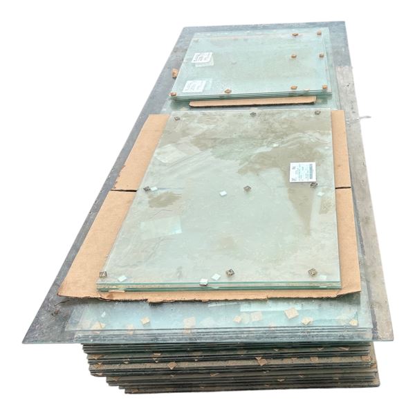 LARGE LOT OF NEW TEMPERED CLEAR GLASS WINDOW PANES 6 MM AND 3MM THICK
