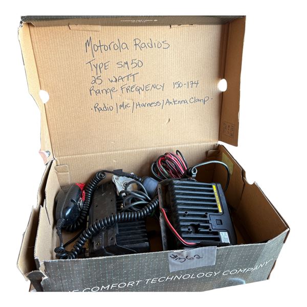 SET OF SM50 25W MOTOROLLA RADIOS