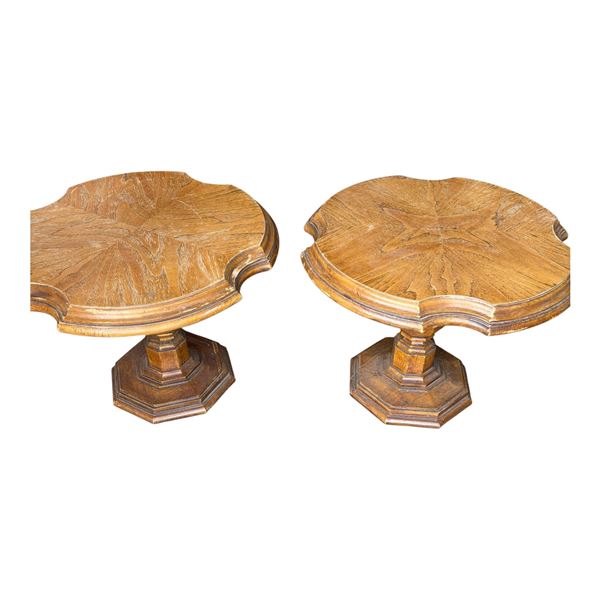 SET OF 2 VINTAGE END TABLES
