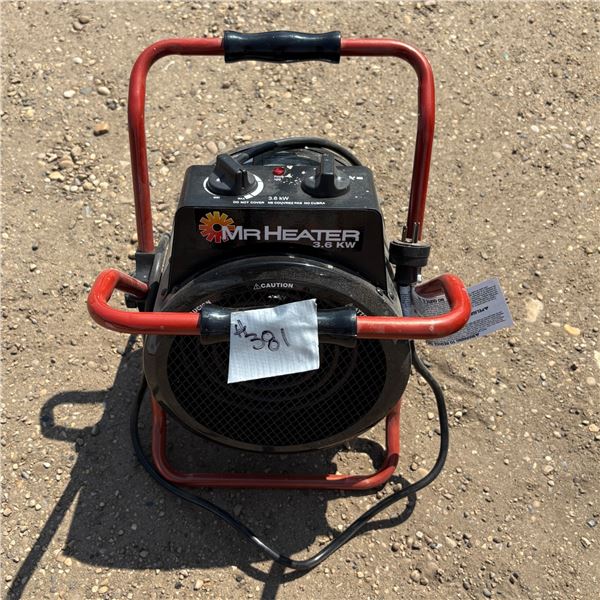 MR. HEATER - 3.6KW ELECTRIC HEATER
